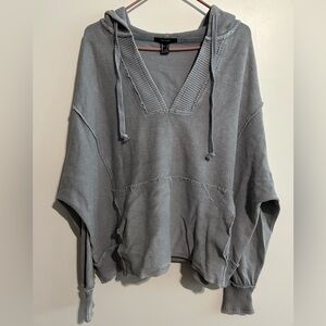 Forever 21 V-Neck Gray Sweater
